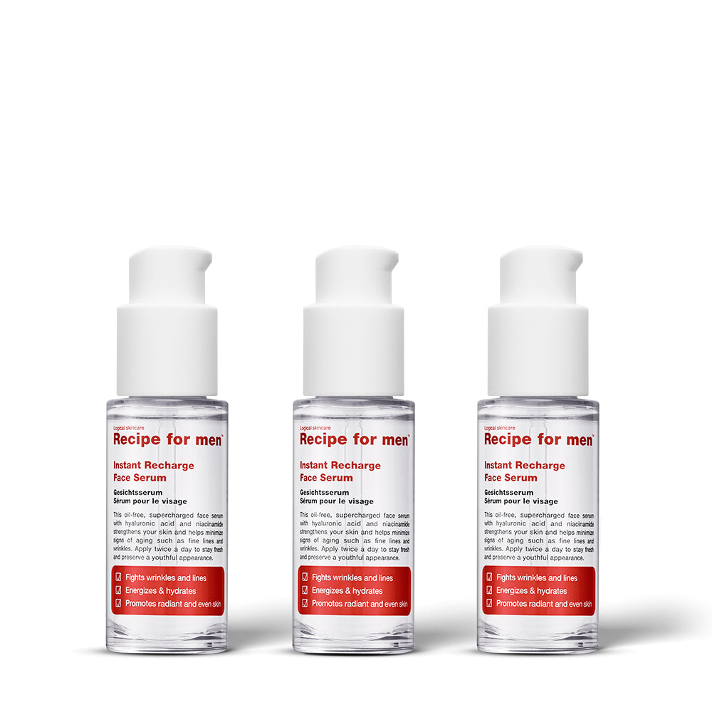 3 x Instant Recharge Face Serum